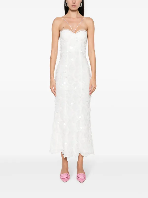 【Rotate】 Sequined maxiドレス ROTATE BIRGER CHRISTENSEN Sequinned Maxi Dress | White