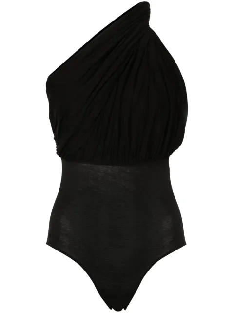 Rick Owens one-shoulder draped bodysuit