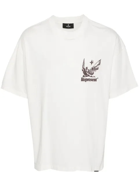 Represent logo-print cotton T-shirt