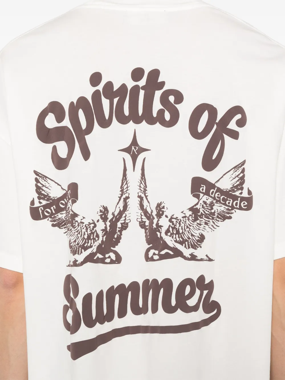 Represent Graphic-print Cotton T-shirt In Weiss