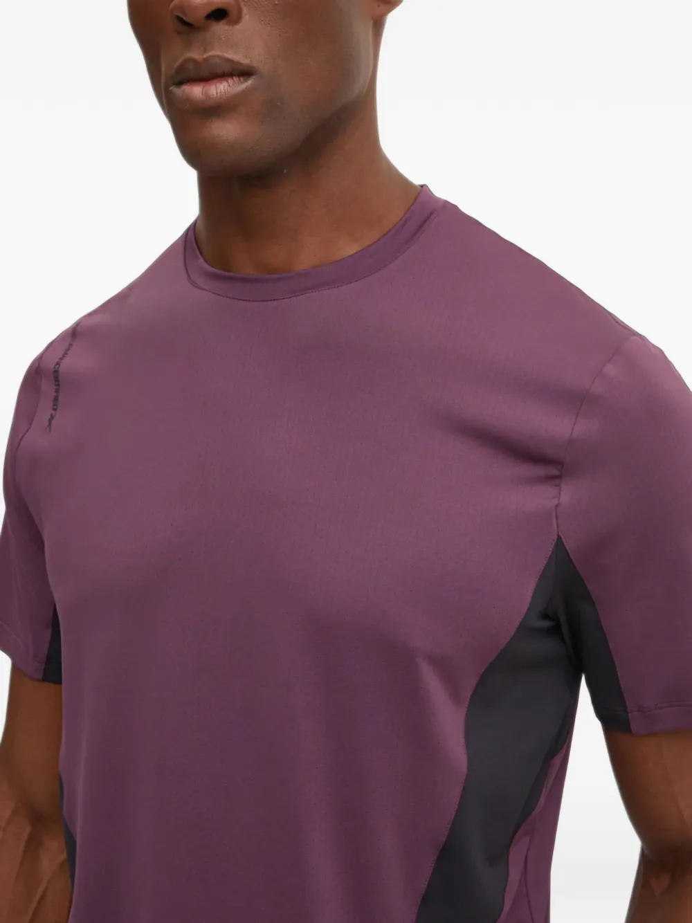 Reebok Certified Athlete+ curved-hem T-shirt Paars