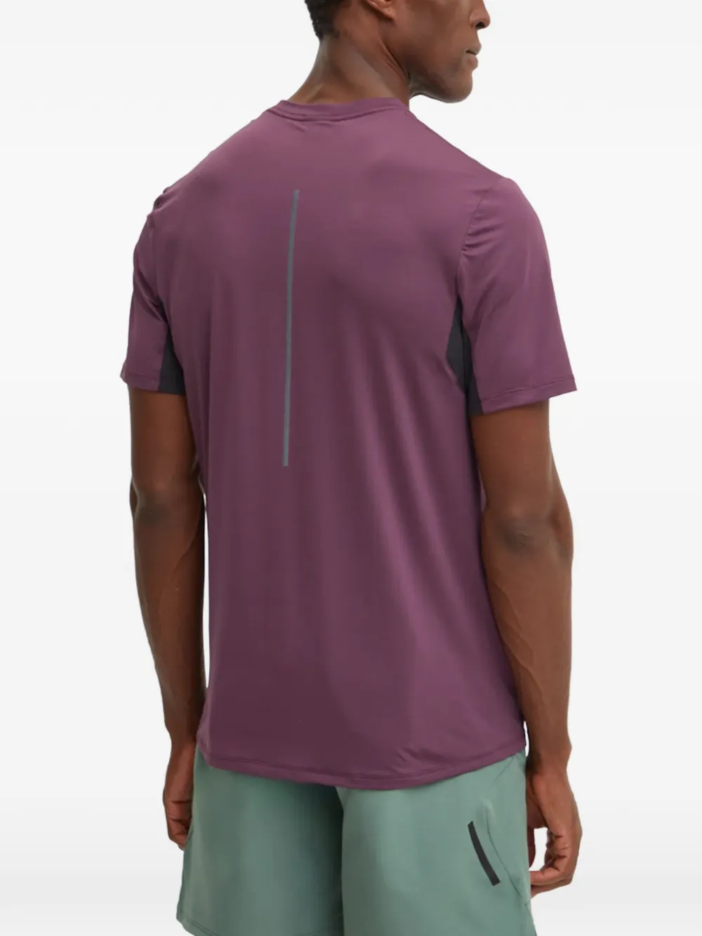 Reebok Certified Athlete+ curved-hem T-shirt Paars