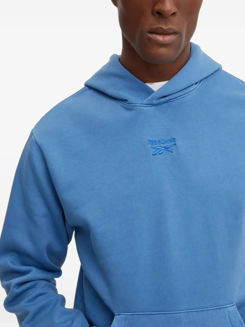 Reebok logo hooded sweatshirt Blauw