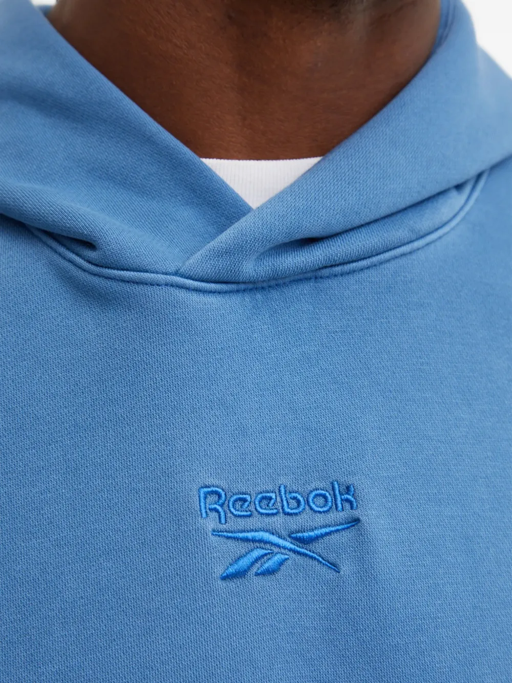 Reebok logo hooded sweatshirt Blauw