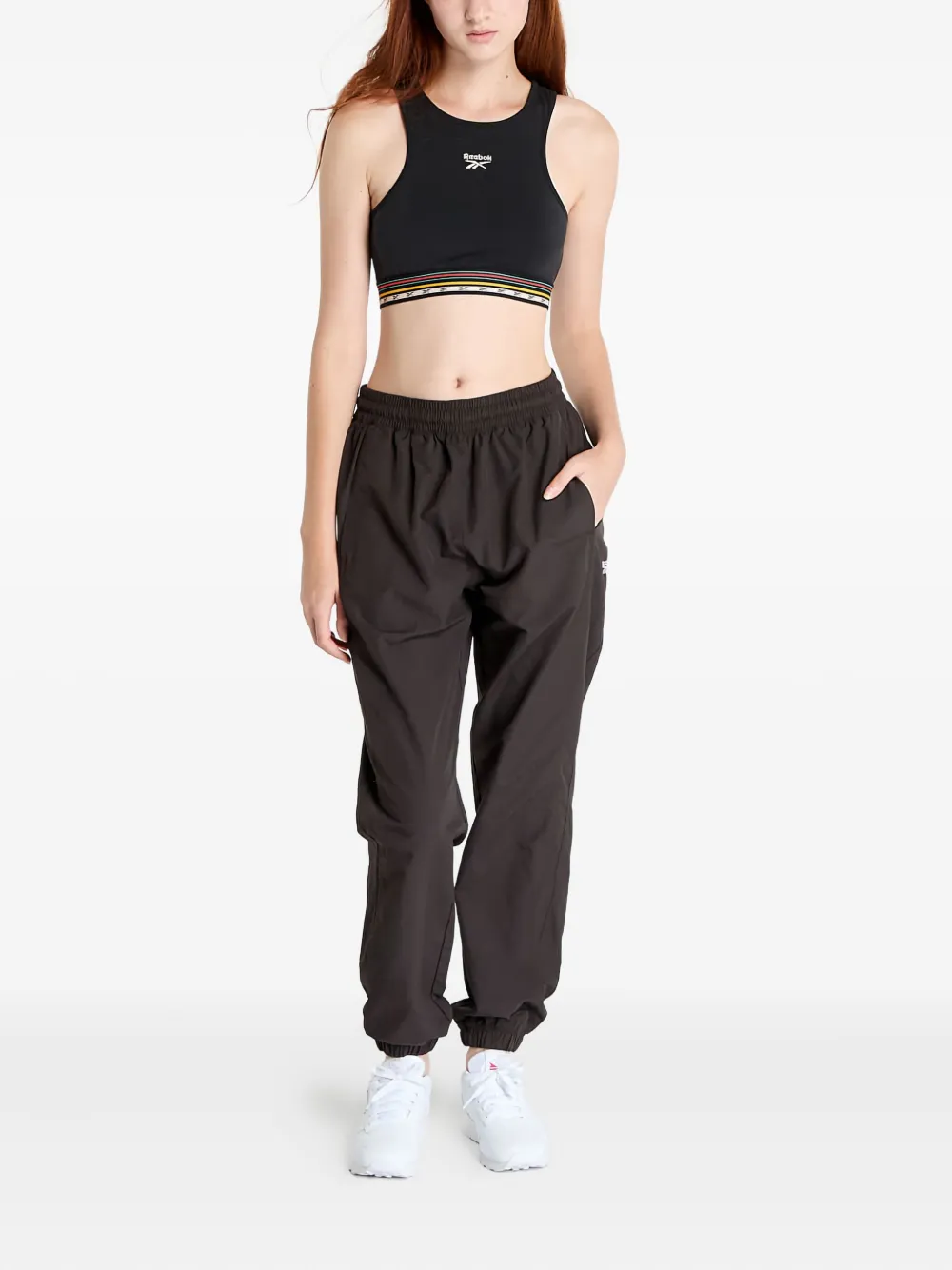 Reebok Trainingsbroek met elastische tailleband - Bruin
