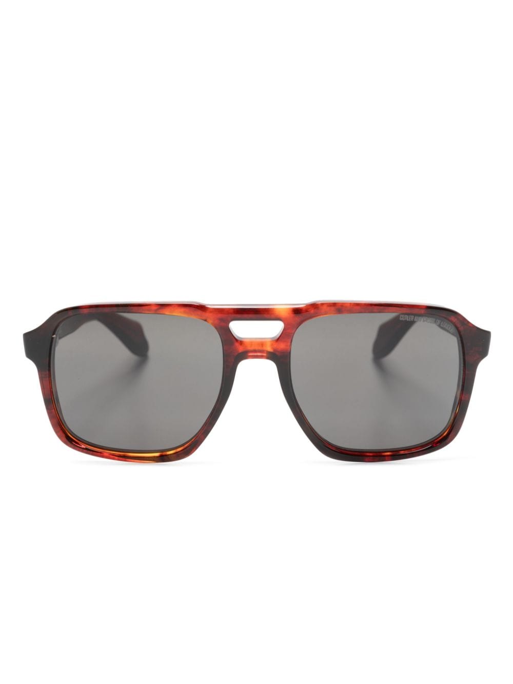 Cutler & Gross 1394 pilot-frame sunglasses Rood