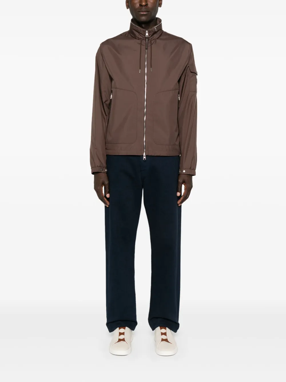 Moncler Waterafstotend jack - Bruin