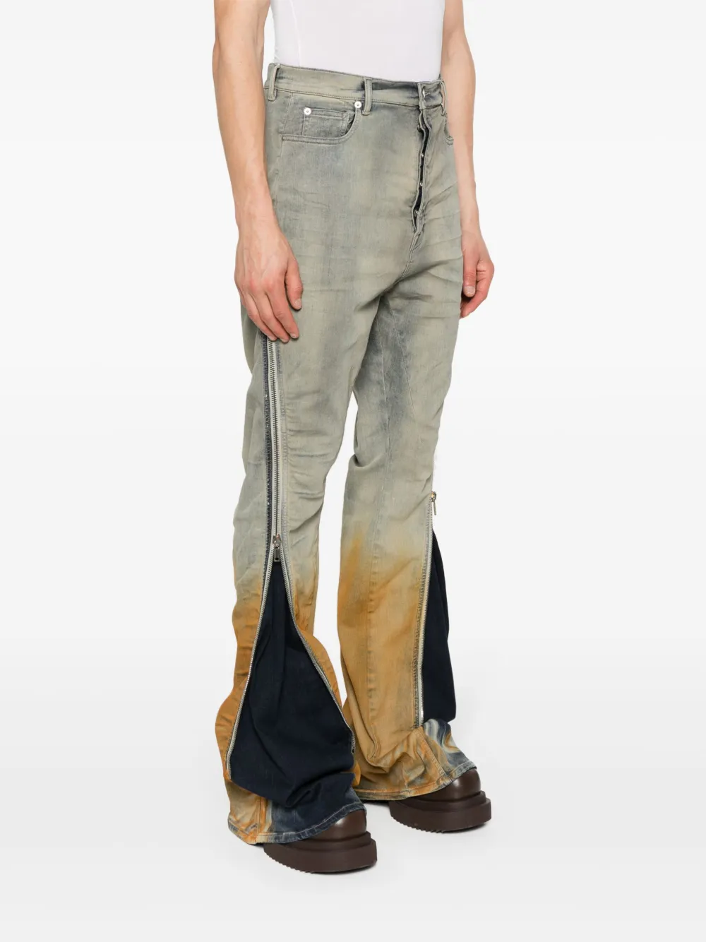 Shop Rick Owens Drkshdw Bolan Banana Slim-cut Jeans In Blue