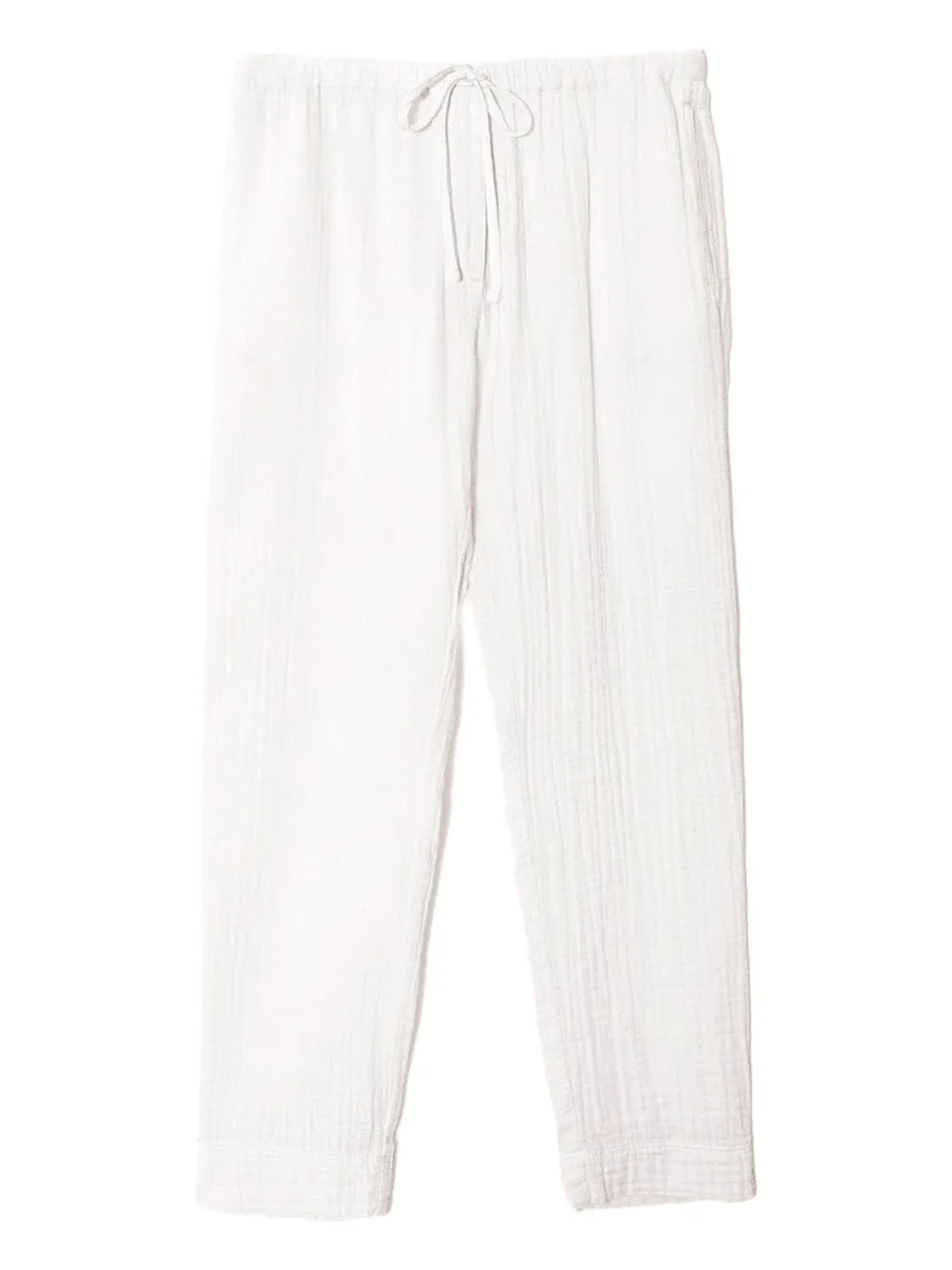 Xirena drawstring textured trousers - Bianco