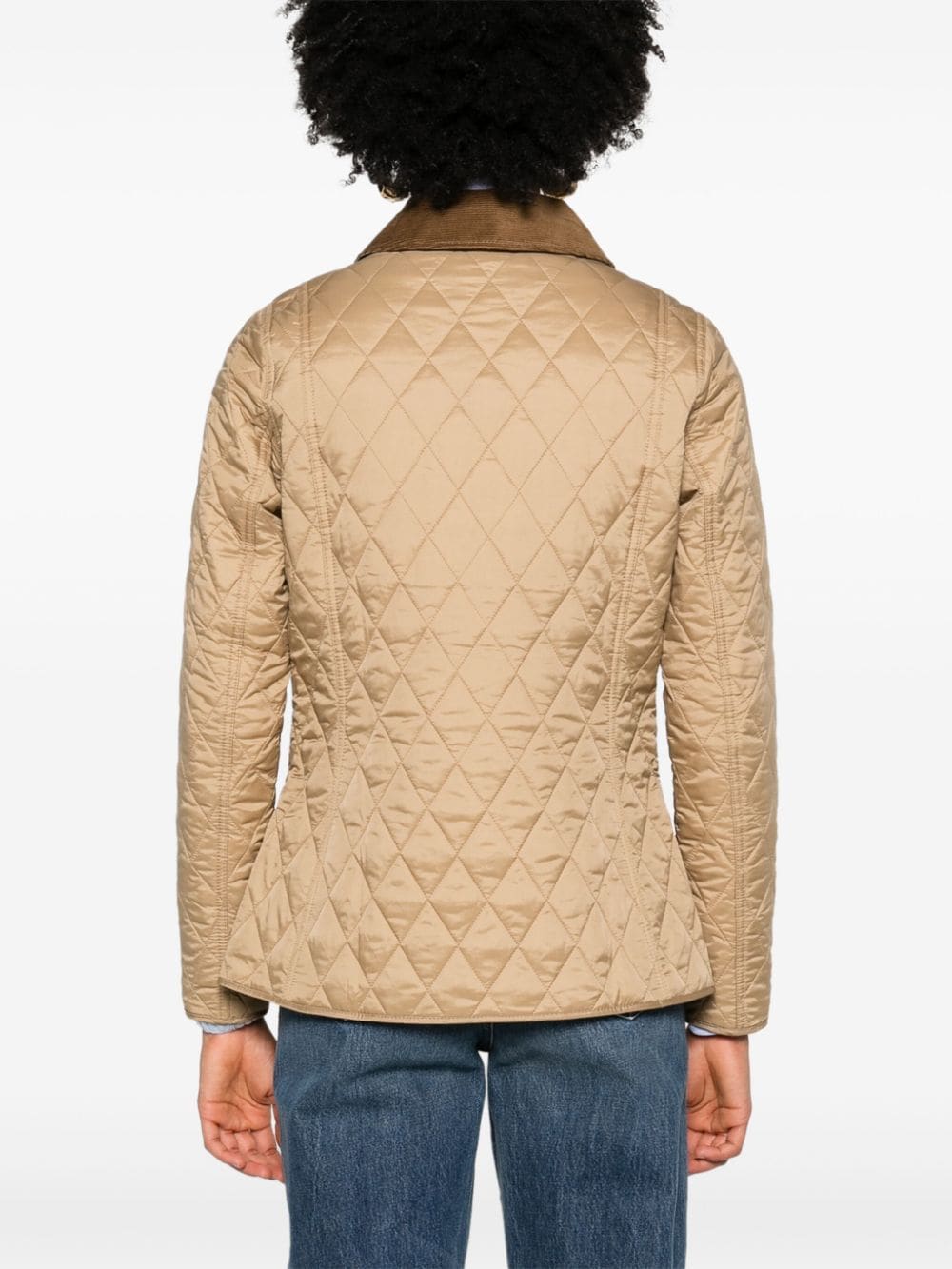 Barbour Gewatteerd jack Beige