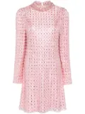 Jenny Packham Snapdragon crystal-embellished minidress - Pink