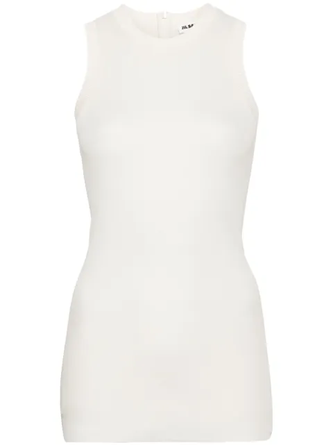 Jil Sander top de seda sin mangas