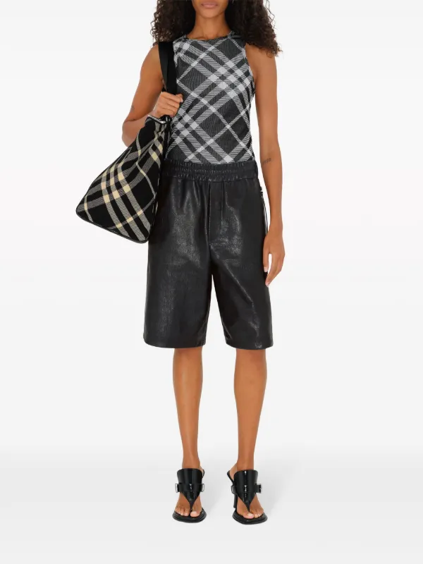 BURBERRY フェスティハル チェック トッフハントルハック Burberry Festival チェック ハンドバッグ | ブラック | FARFETCH JP