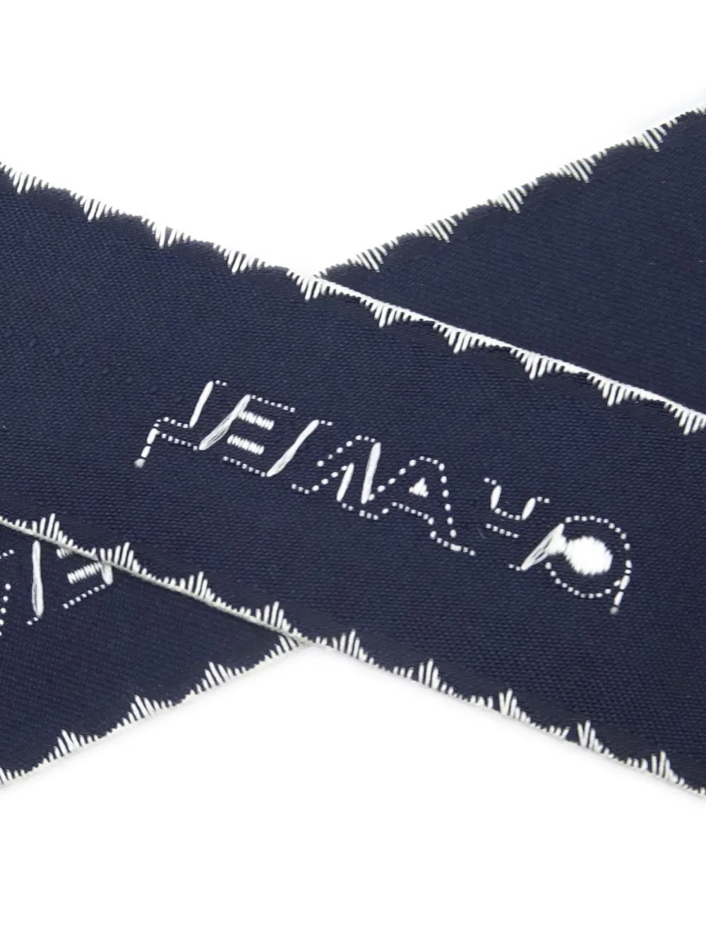 Pre-owned Chanel 1990-2000 Ribbon Bow Brooch In Blue