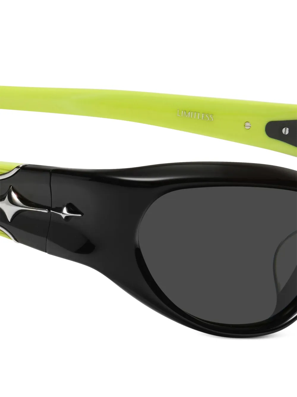 Gentle Monster Limitless S01 zonnebril met goggle montuur Zwart