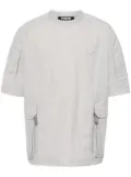 Spoonyard logo-appliquéd T-shirt - Grey