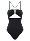 12 STOREEZ cut-out swimsuit - Black
