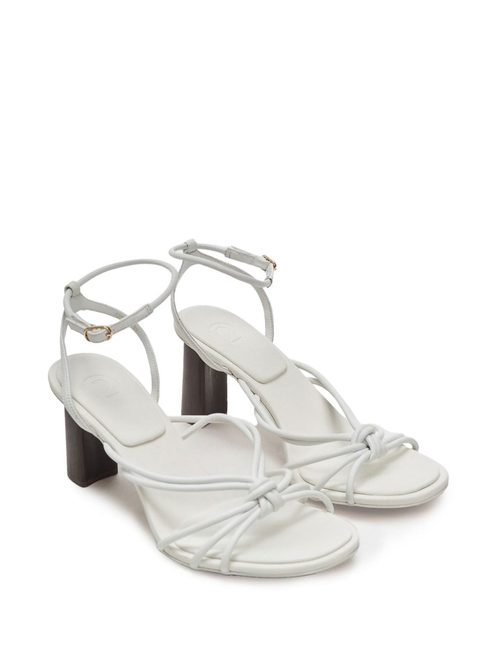 Shop 12 Storeez 70mm Leather Sandals In White