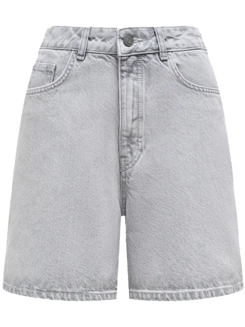 12 STOREEZ logo-patch high-rise shorts