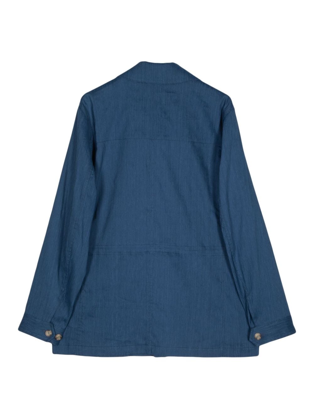 Man On The Boon. long sleeve field jacket - Blauw