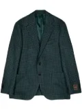 Man On The Boon. check-pattern single-breasted blazer - Green