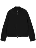 Man On The Boon. textured bomber jacket - Black