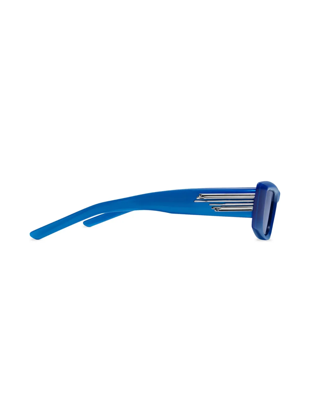 Gentle Monster Silver Clouds BL3 zonnebril met rechthoekig montuur Blauw