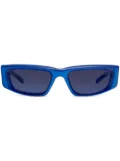 Gentle Monster Silver Clouds BL3 rectangle-frame sunglasses - Blue