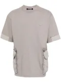 Spoonyard detachable-pocket cotton T-shirt - Grey