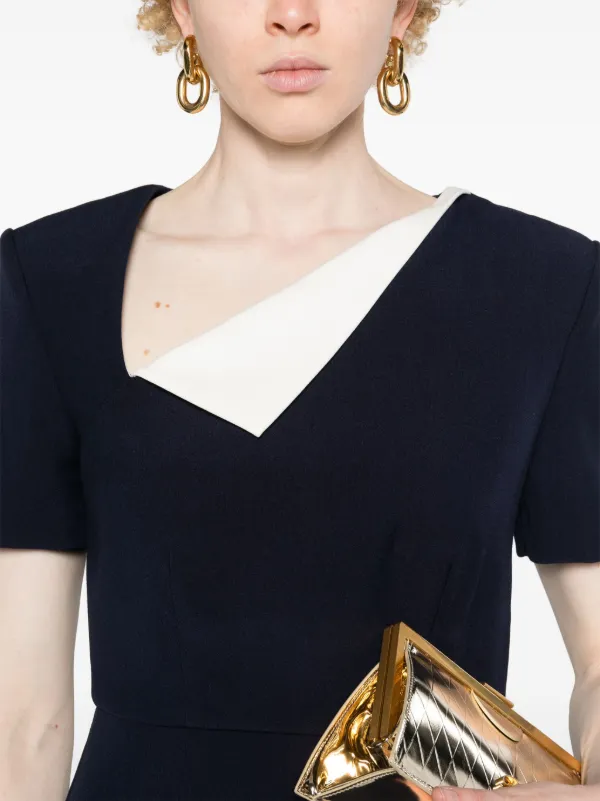 オールインワン・サロペット Roland Mouret 'Asymmetric' Dress Roland Mouret asymmetric-neck Crepe Maxi Dress | Blue | FARFETCH