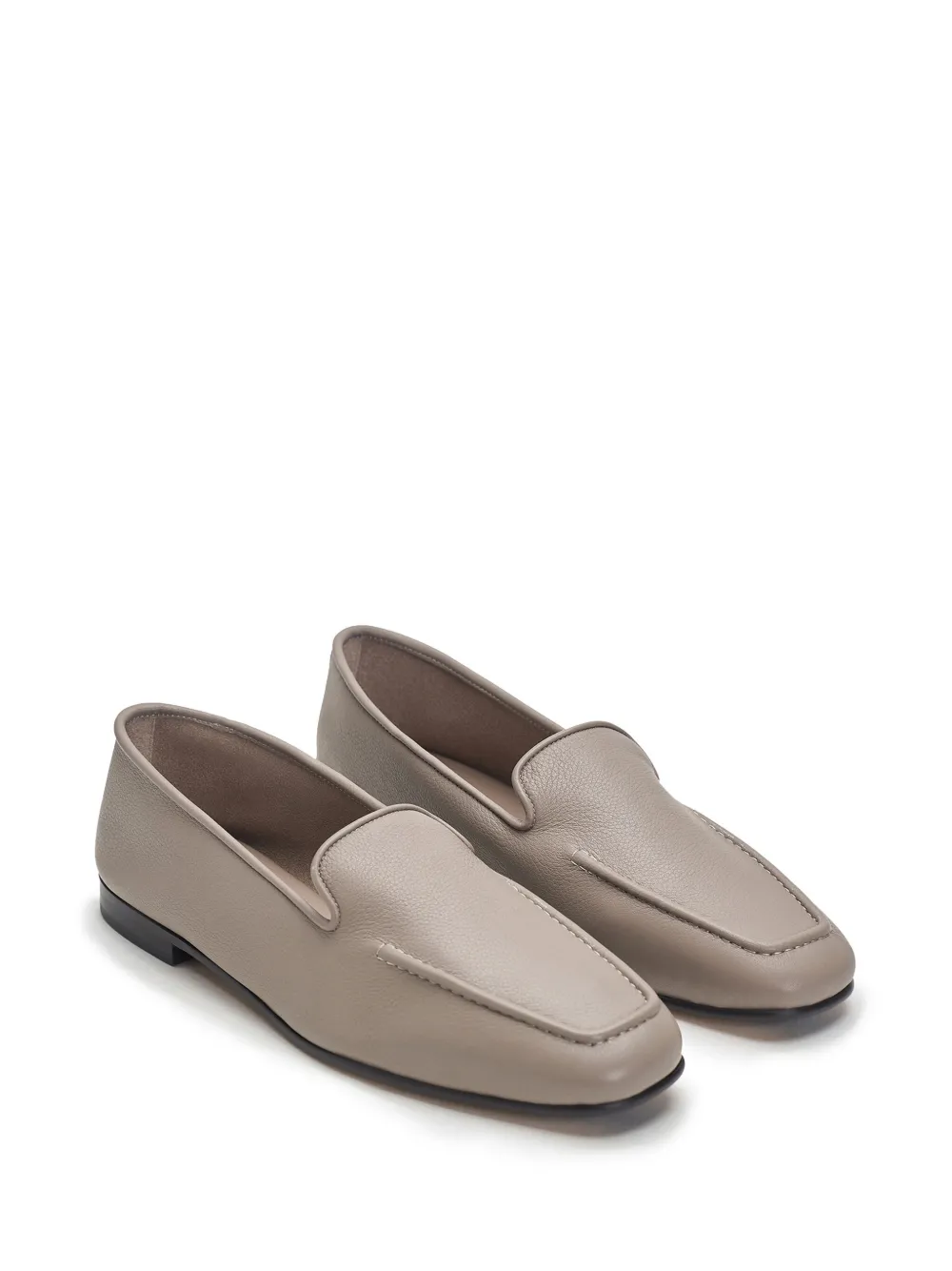12 STOREEZ square-toe leather loafers | Image 2