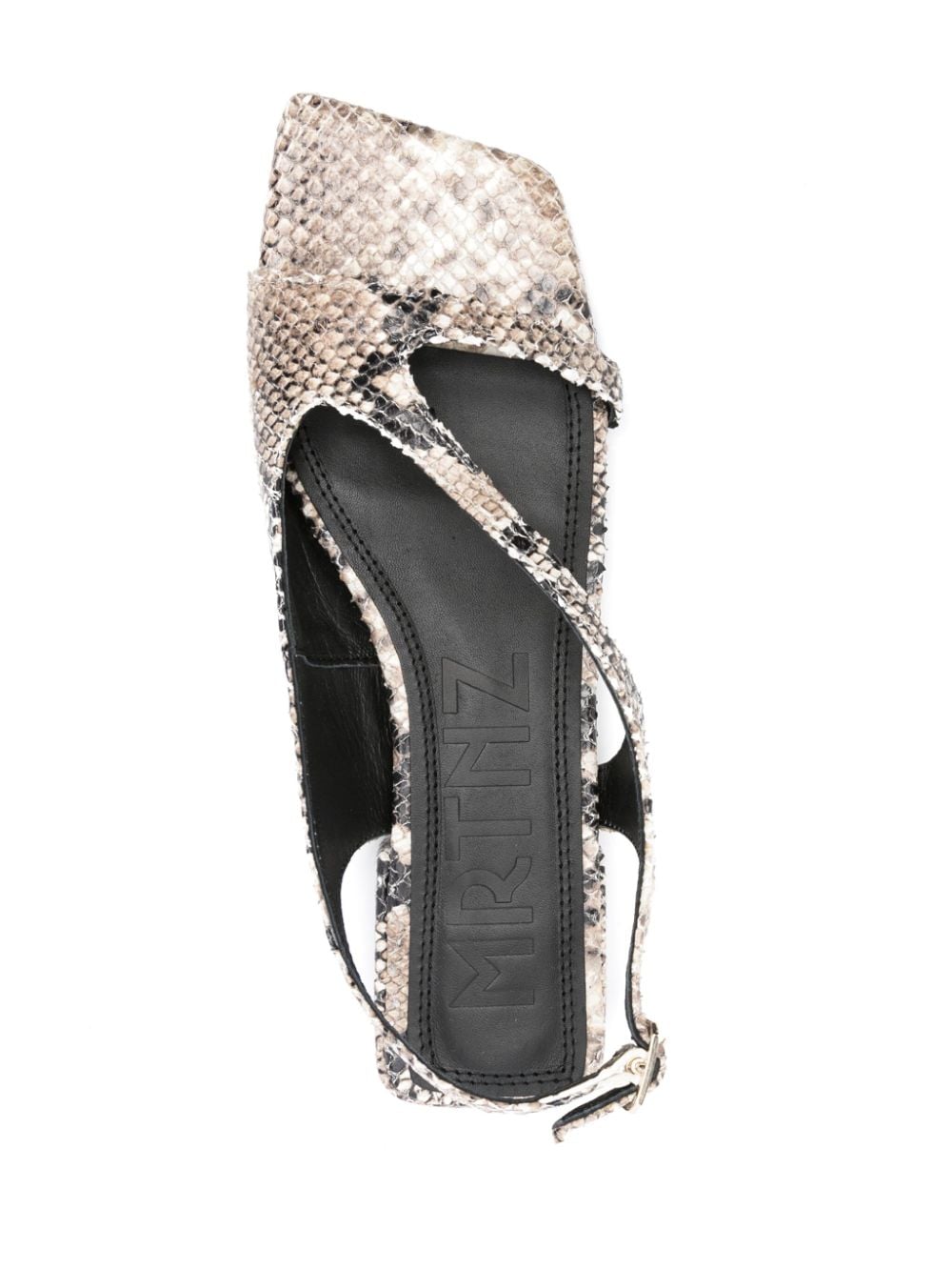 Shop Souliers Martinez Lisa Leather Sandals In Neutrals
