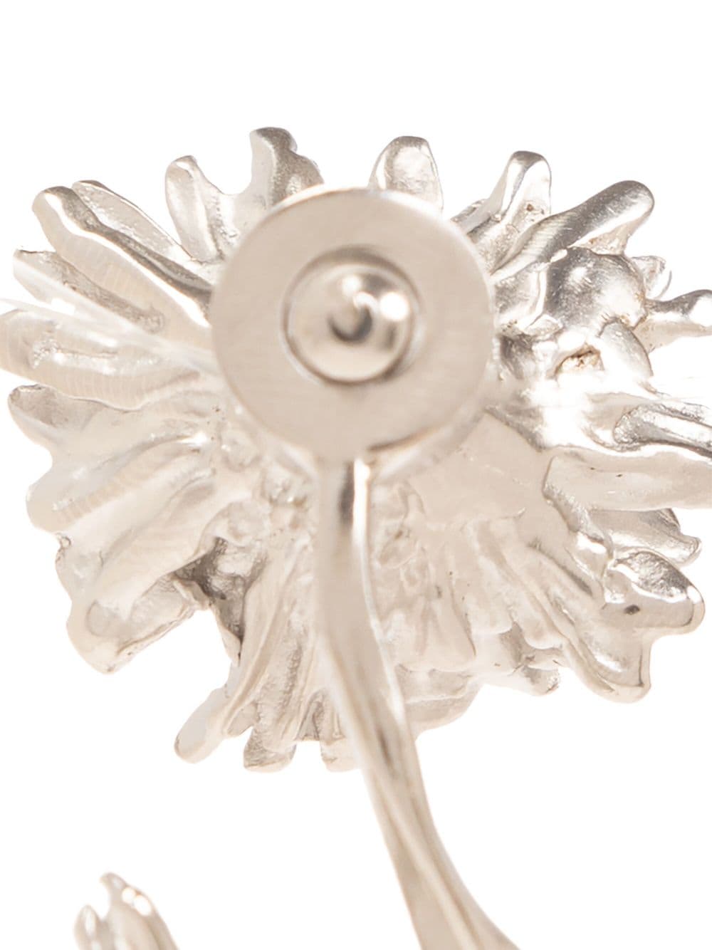 Shop Marni Daisy Crystal-embellishment Earrings In Silver