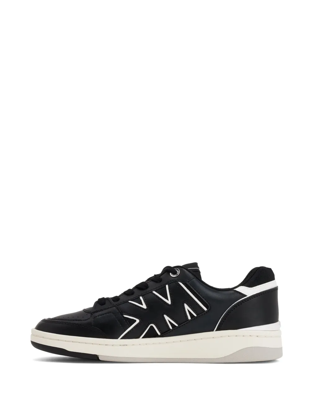 Michael Kors Rebel lace-up leather sneakers Black