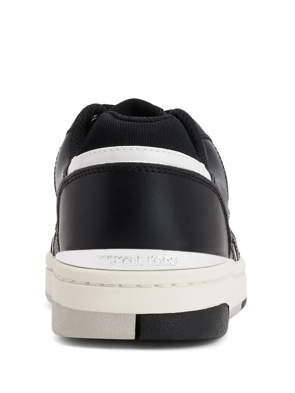 Michael Kors Rebel lace-up leather sneakers Black