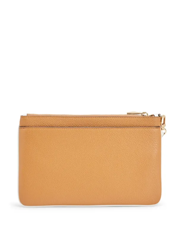Michael kors tan clutch bag discount