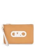 Michael Kors large Jet Set clutch bag - Brown