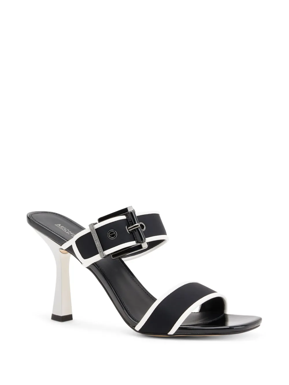 Michael Kors Colby buckle leather sandals - Zwart