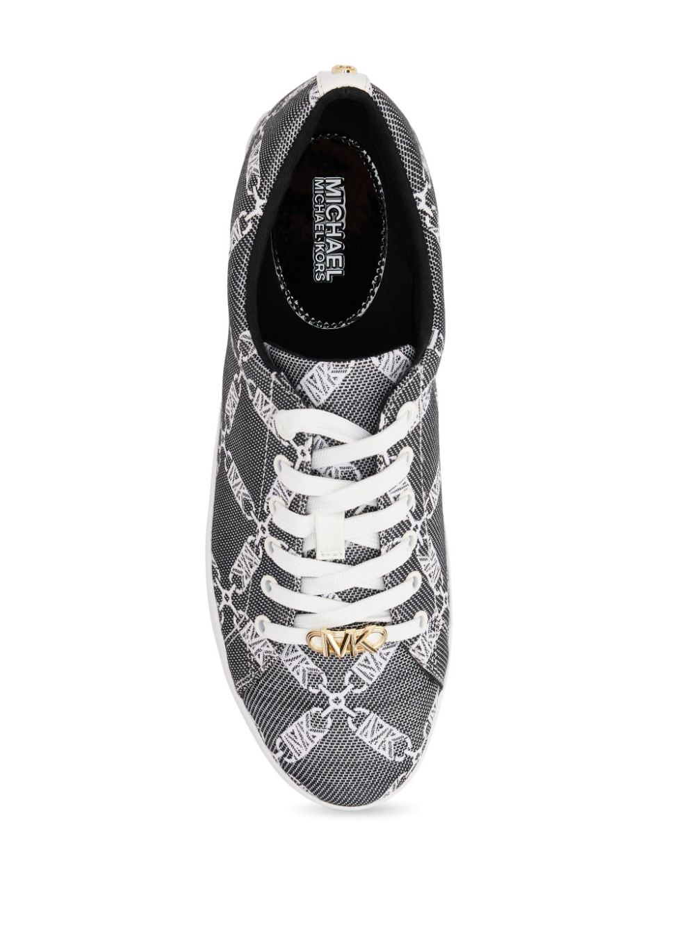 Michael Kors Keaton Empire sneakers met logoprint Grijs