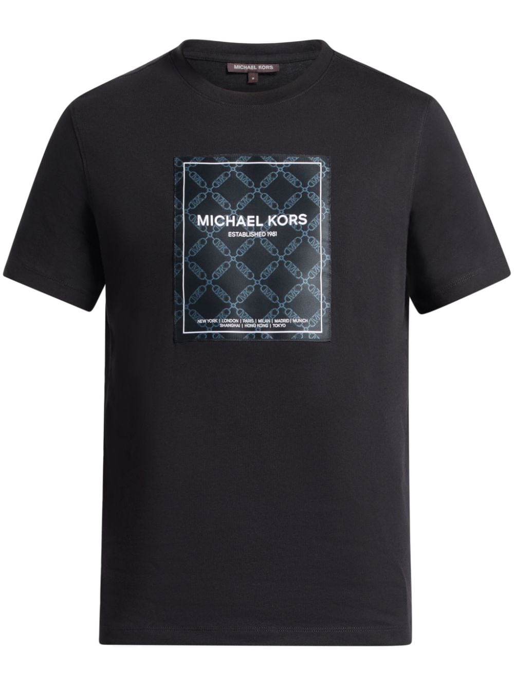 Michael Kors Empire Flagship T Shirt In Schwarz