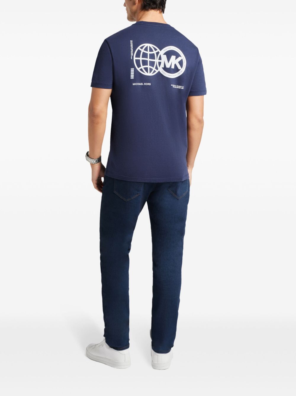 MICHAEL KORS GLOBAL RECYCLED COTTON T-SHIRT 