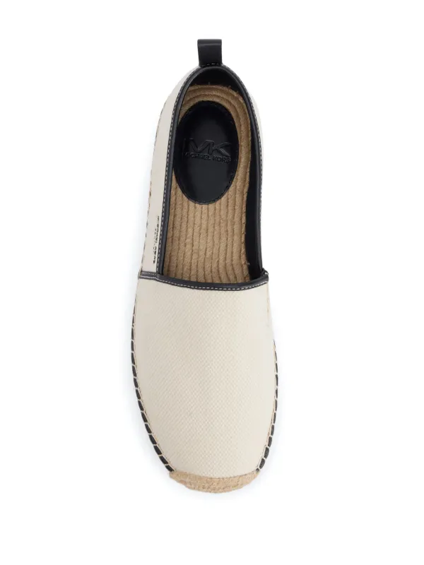 Michael Kors logo debossed Cotton Espadrilles White FARFETCH UK