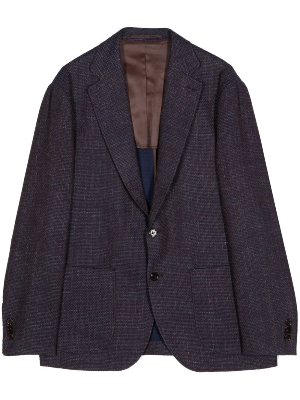 Man On The Boon. Single-breasted Cotton Blazer In Purple