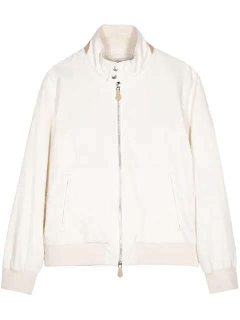 Man On The Boon. cotton-silk blend bomber jacket