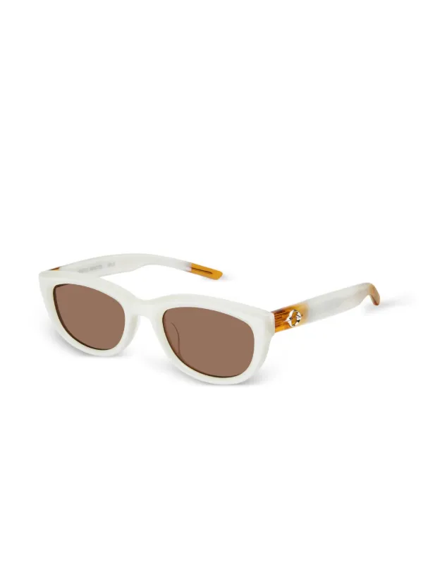 BLANC. ホワイト キャットアイサングラス サングラス メンズ キャッツアイ ミュージシャン愛用 新品 ホワイト