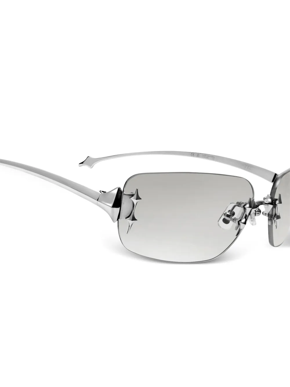 Gentle Monster Ttl zonnebril met vierkant montuur Zilver