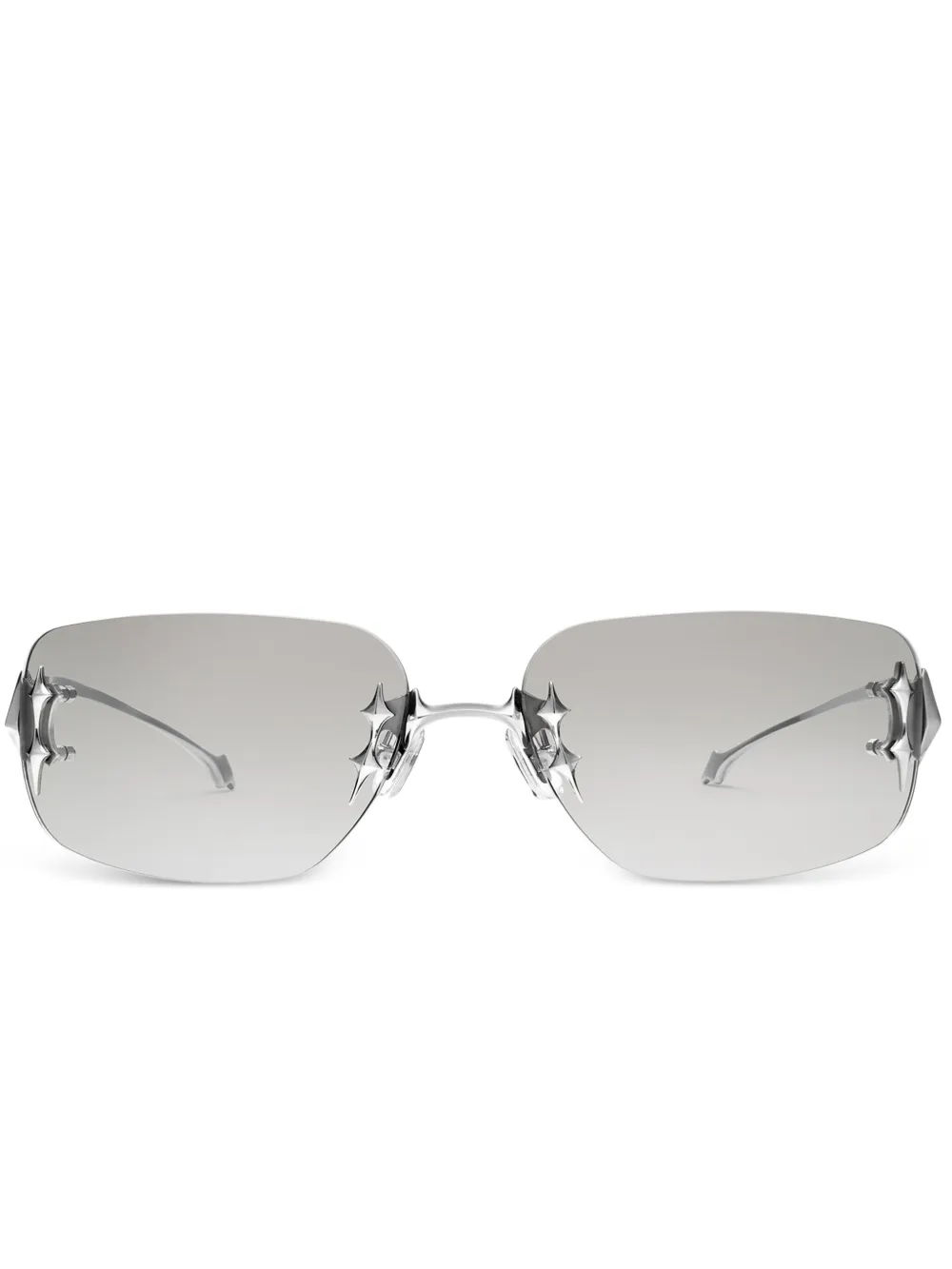 Gentle Monster Ttl zonnebril met vierkant montuur Zilver