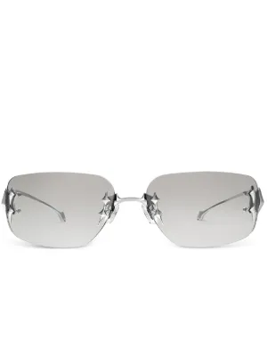 Gentle Monster Tetra 02(BRM) Sunglasses | Silver | FARFETCH AO