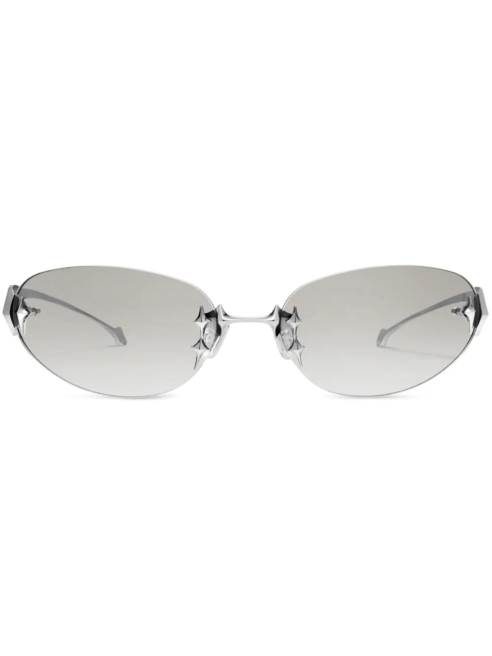 Gentle Monster Tta zonnebril met ovalen montuur Zilver