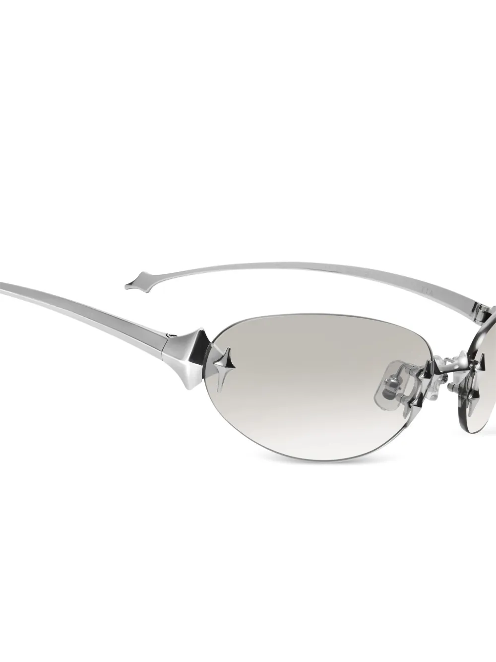 Gentle Monster Tta zonnebril met ovalen montuur Zilver